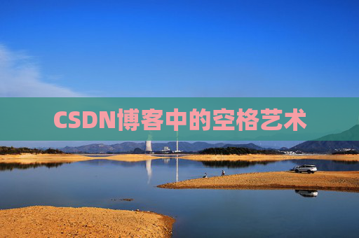 CSDN博客中的空格艺术
